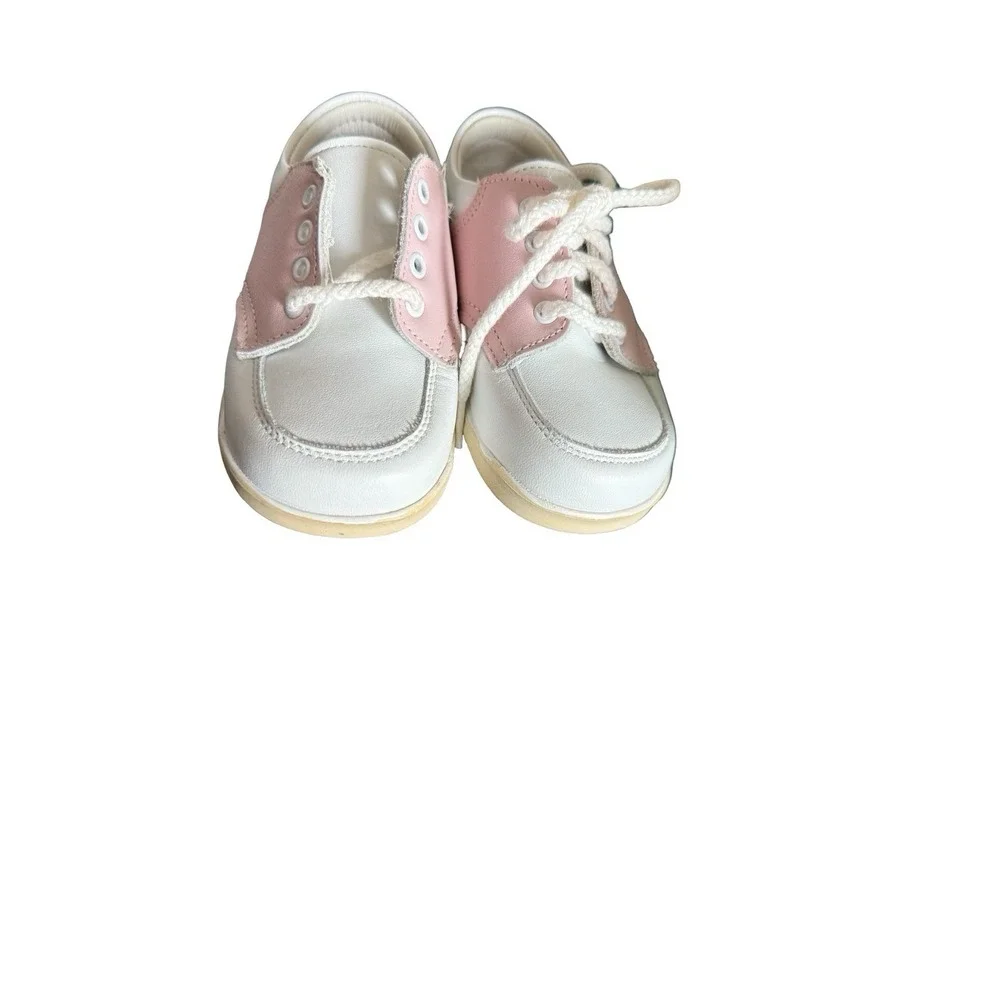 Stride Rite bunny hop‎ pink white saddle shoes size 5 1/2 E